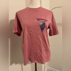 NWT MaxMara Weekend women T shirt pink in size S